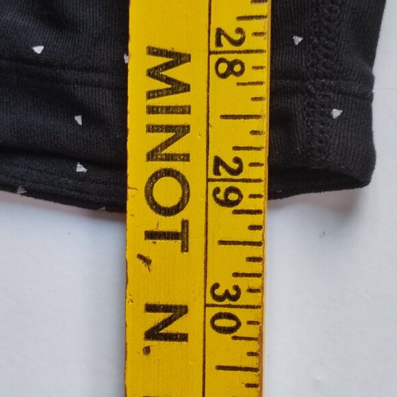 Nike active wear leggings women's size M black white polka dot w pink waistband - Picture 11 of 14